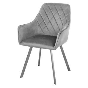 Кухонный мягкий стул-кресло Мадрид СРП-056 бриллиант Дрим серый в Саратове