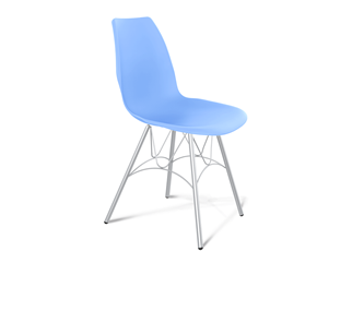 Обеденный стул SHT-ST29/S100 (голубой pan 278/хром лак) в Саратове