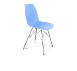 Обеденный стул SHT-ST29/S37 (голубой pan 278/хром лак) в Энгельсе