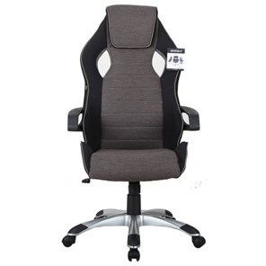 Компьютерное кресло Brabix Techno GM-002 (ткань, черное/серое, вставки белые) в Саратове