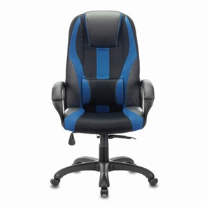 Компьютерное кресло Brabix Premium Rapid GM-102 (экокожа/ткань, черное/синее) 532106 в Энгельсе