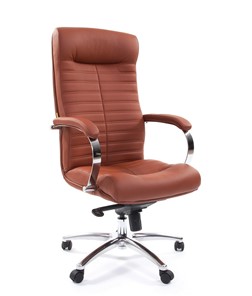 Компьютерное кресло CHAIRMAN 480 Экокожа Terra 111 (коричневая) в Энгельсе