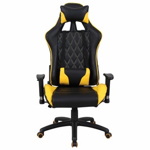 Офисное кресло Brabix GT Master GM-110 (две подушки, экокожа, черное/желтое) 531927 в Энгельсе