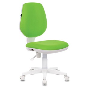 Кресло офисное Brabix Fancy MG-201W (без подлокотников, пластик белый, салатовое) 532414 в Энгельсе