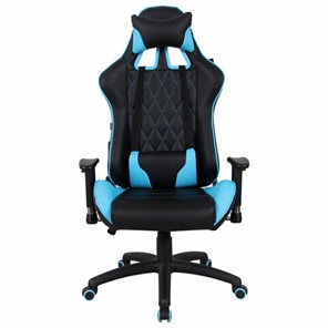 Офисное кресло Brabix GT Master GM-110 (две подушки, экокожа, черное/голубое) 531928 в Балаково