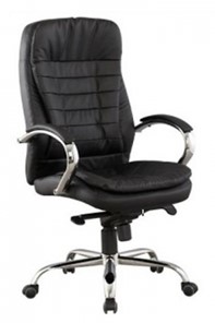 Офисное кресло J 9031-1 экокожа /хром, черный в Саратове