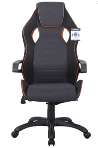 Кресло компьютерное Brabix Techno Pro GM-003 (ткань, черное/серое, вставки оранжевые) в Энгельсе