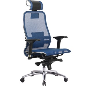 Кресло офисное Samurai S-3.04, синий в Балаково