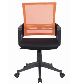 Офисное кресло Brabix Balance MG-320 (с подлокотниками, комбинированное черное/оранжевое) 531832 в Саратове