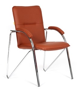 Офисное кресло CHAIRMAN 850 Экокожа Terra 111 коричневая в Саратове