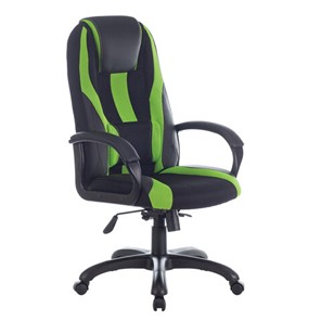 Компьютерное кресло Brabix Premium Rapid GM-102 (экокожа/ткань, черное/зеленое) 532419 в Энгельсе