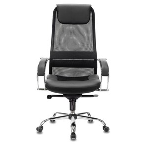 Кресло офисное Brabix Premium Stalker EX-609 PRO (хром, мультиблок, ткань-сетка/экокожа, черное) 532416 в Энгельсе