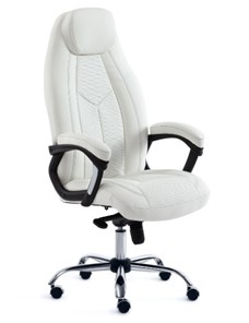 Офисное кресло BOSS Lux, кож/зам, белый, арт.15307 в Саратове