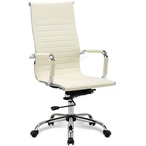 Офисное кресло BRABIX "Energy EX-509", экокожа, хром, бежевое, 531166 в Саратове