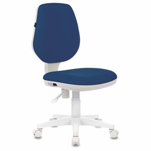 Компьютерное кресло Brabix Fancy MG-201W (без подлокотников, пластик белый, синие) 532413 в Саратове