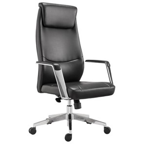 Офисное кресло BRABIX PREMIUM "Jazz EX-757", синхромеханизм, алюминий, экокожа, черное, 532489 в Энгельсе