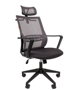 Компьютерное кресло CHAIRMAN 545 сетка/ткань серый в Саратове