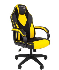 Компьютерное кресло CHAIRMAN GAME 17, цвет черный /желтый в Энгельсе