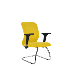 Кресло компьютерное SU-Mr-4/подл.200/осн.007 желтый в Саратове