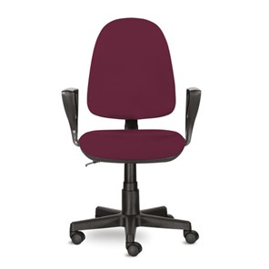 Компьютерное кресло Brabix Prestige Ergo MG-311 (регулируемая эргономичная спинка, ткань, бордовое) 532422 в Саратове