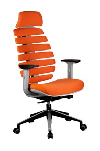Компьютерное кресло Riva Chair SHARK (Оранжевый/серый) в Саратове