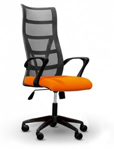 Офисное кресло ДамОфис 5600, оранж/черное в Саратове