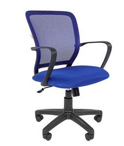 Офисное кресло CHAIRMAN 698 black TW-05, ткань, цвет синий в Саратове