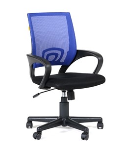 Офисное кресло CHAIRMAN 696 black Сетчатый акрил DW61 синий в Балаково