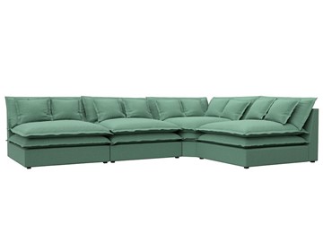 Угловой диван Лига-040, Амур зеленый (рогожка) в Энгельсе