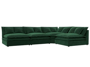 Угловой диван Лига-040, Зеленый (велюр) в Энгельсе