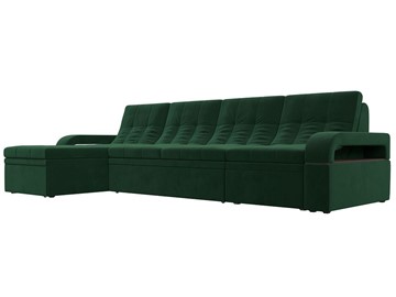 Угловой диван Лига-035 Лонг, Зеленый (Велюр) в Энгельсе