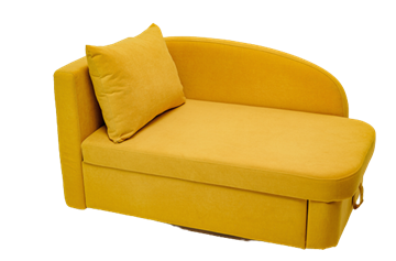 Мягкий диван левый Тедди желтый в Балаково