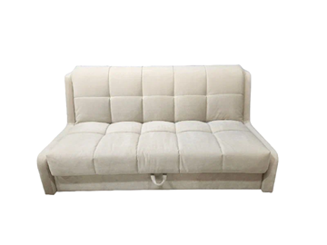 Прямой диван Аккордеон-Кровать 1,55 с каретной утяжкой, клетка (ППУ) в Саратове