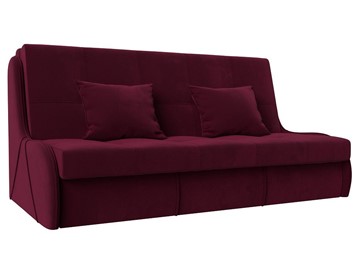 Прямой диван Риттэр 160, Бордовый (Микровельвет) в Саратове