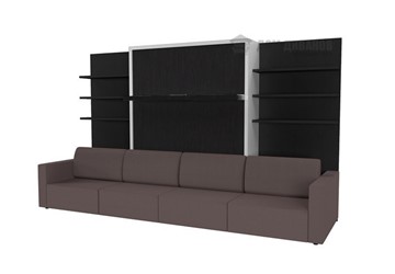 Шкаф-кровать Кровать-трансформер Smart (ПЛД1+КД 1600+ППД1), с подлокотниками в Энгельсе