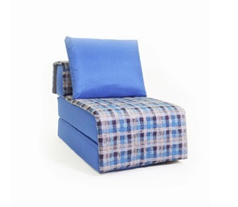 Бескаркасное кресло-кровать Харви, синий - квадро в Саратове