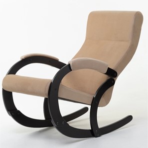 Кресло-качалка в гостиную Корсика, ткань Amigo Beige 34-Т-AB в Саратове