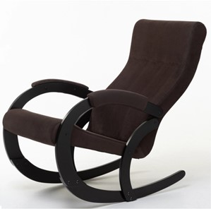 Кресло-качалка в гостиную Корсика, ткань Amigo Coffee 34-Т-AC в Энгельсе