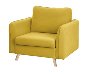 Кресло мягкое Бертон желтый в Саратове