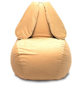 Кресло-игрушка Зайка (длинные уши), желтый в Саратове