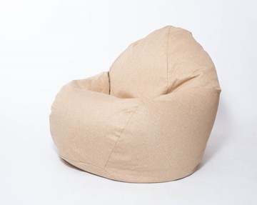 Кресло-мешок Макси, рогожка, 150х100, песочное в Саратове