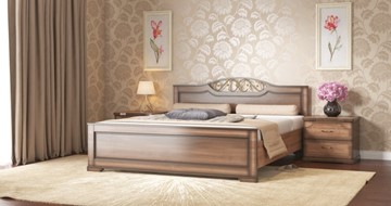 Кровать полутороспальная СВ-Стиль Жасмин 140*200 с основанием в Балаково
