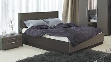 Кровать с механизмом двуспальная Наоми 1600, цвет Фон серый, Джут СМ-208.01.02 в Энгельсе