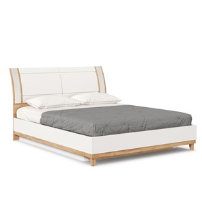 Кровать спальная Бари 1600 с подъёмным механизмом Дуб Золотой/Белый ЛД 698.220 в Энгельсе