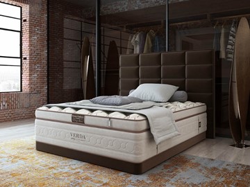 Кровать Chocolate Compact/Basement 180х200, Микровелюр (Manhattan Лесной каштан) в Саратове