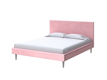 Спальная кровать Claro 160х200, Велюр (Casa Жемчужно-розовый) в Саратове