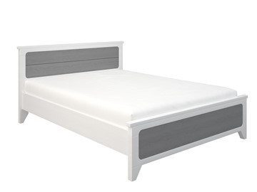 Двуспальная кровать Боринское Соня 1400, Белый/Серый в Саратове