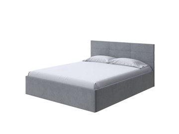 Спальная кровать Vector Plus 160х200, Велюр (Ultra Осенний туман) в Энгельсе