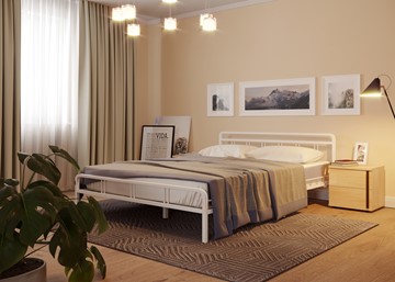 Кровать 2-спальная Леон, 1600, белый в Балаково