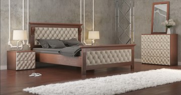 Спальная кровать СВ-Стиль Лидер 140*200 с основанием в Саратове